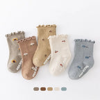 Ensemble de chaussettes en coton à motifs floraux pour bébé