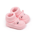 Chaussons tricotés pour bébé avec oreilles d'ours