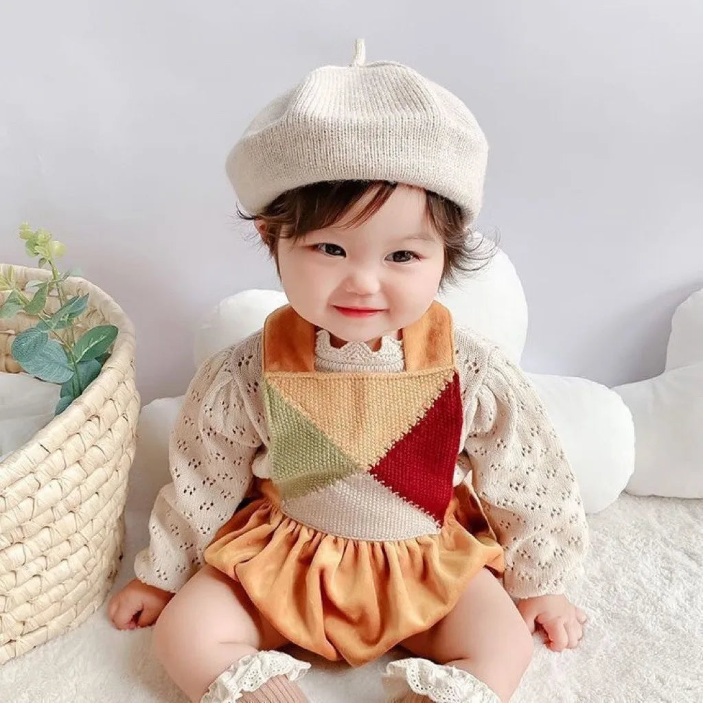 Béret en tricot pour nouveau-né