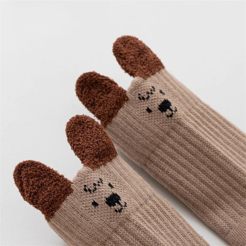 Chaussettes en coton fantaisie pour enfants