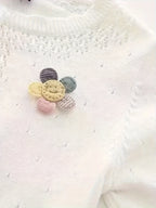 Gilet tricoté pour bébé fille