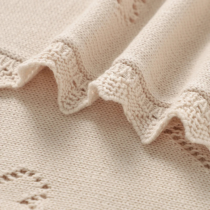 Couverture pour bébé en tricot ultra-douce