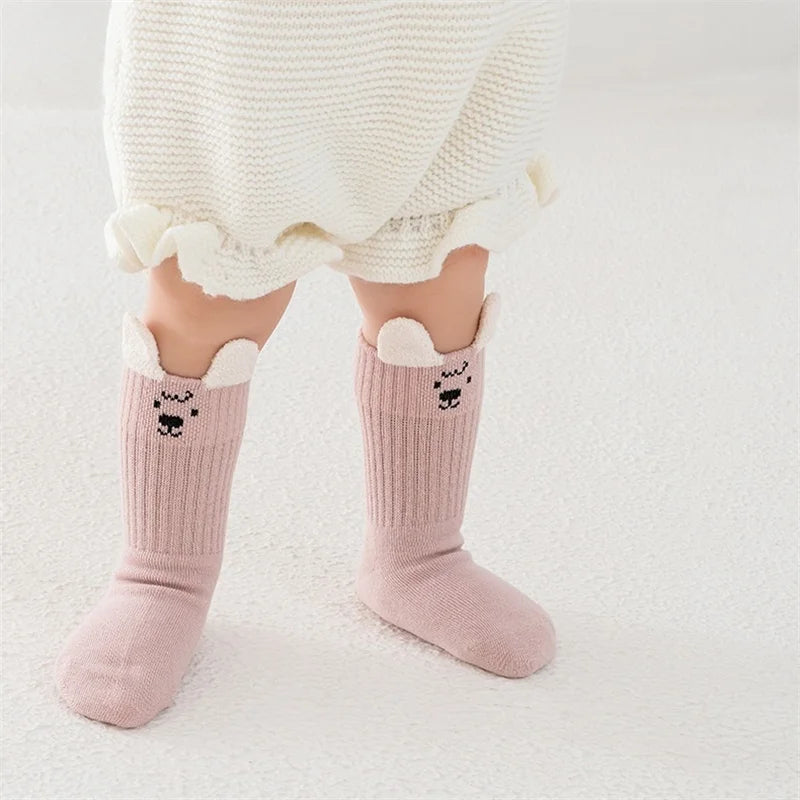 Chaussettes en coton fantaisie pour enfants