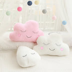 Oreiller en peluche nuage, lune et étoile