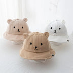 Chapeau de soleil bébé ours mignon avec oreilles