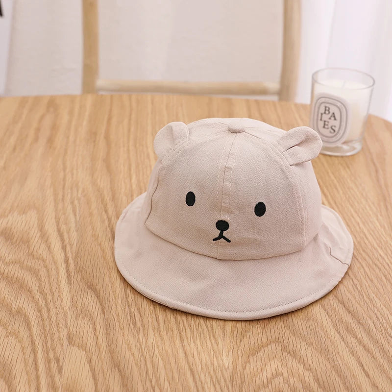Chapeau de soleil bébé ours mignon avec oreilles
