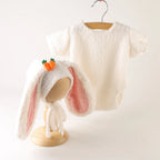 Ensemble photo vintage avec lapin pour nouveau-né